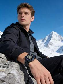 Reloj multifuncional Casio con bloque de construcción luminoso, diseño compacto y retro, correa de silicona de resina, estilo para mujer/estudiante, cómodo y versátil, regalo ideal para graduación