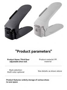 1pc Double-Deck Shoe Rack, Space-Saving Entryway Shoe Cabinet, Durable, Popular Limited Edition, Best Seller - Multicolor - View 11