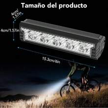 Luces para bicicleta, luz calida y fria para manubrio de bicicleta, luz para iluminar el camino - Grande - Ver 6