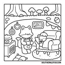 24 Páginas - 130g, Livro de Colorir Fofo de Coelho com Laço, Estilo Adorável e Curativo, Elementos de Coelho com Laço, Esquema de Cores Branco e Rosa, com Detalhe de Copo de Água, Desenho Relaxante, Adequado para Papelaria, Material Escolar, Ótimo Presente para Meninas, Dia dos Namorados, Ano Novo - Pequenos Amigos - Visão 8