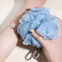1Pc Loofah Sponge, Large Loofah 50g, Bath Sponge Soft Mesh Shower Loofah For Men Women, Body Scrub, Shower Pouf Bath Accessories, For Body Wash, Soap, Shower Loofahs, Bath Sponges Mesh Balls For Body Scrubber Exfoliator Wash Back Scrubber Bathroom - Multicolor - View 6