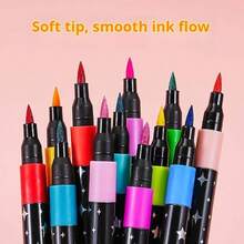 1pc Double-Headed Glitter Marker Pen - Writing Tool - Educational Tool - Stitch Travel Classroom Fidget - Mini Stuff Bath - Birthday Gift - Holiday Gift - Perfect Gift - Present - Games - Multicolor - View 7