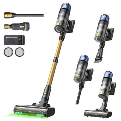 Proscenic P15 Cordless Vacuum Cleaner With Six-Layer Filtration System And Green Dust Detection