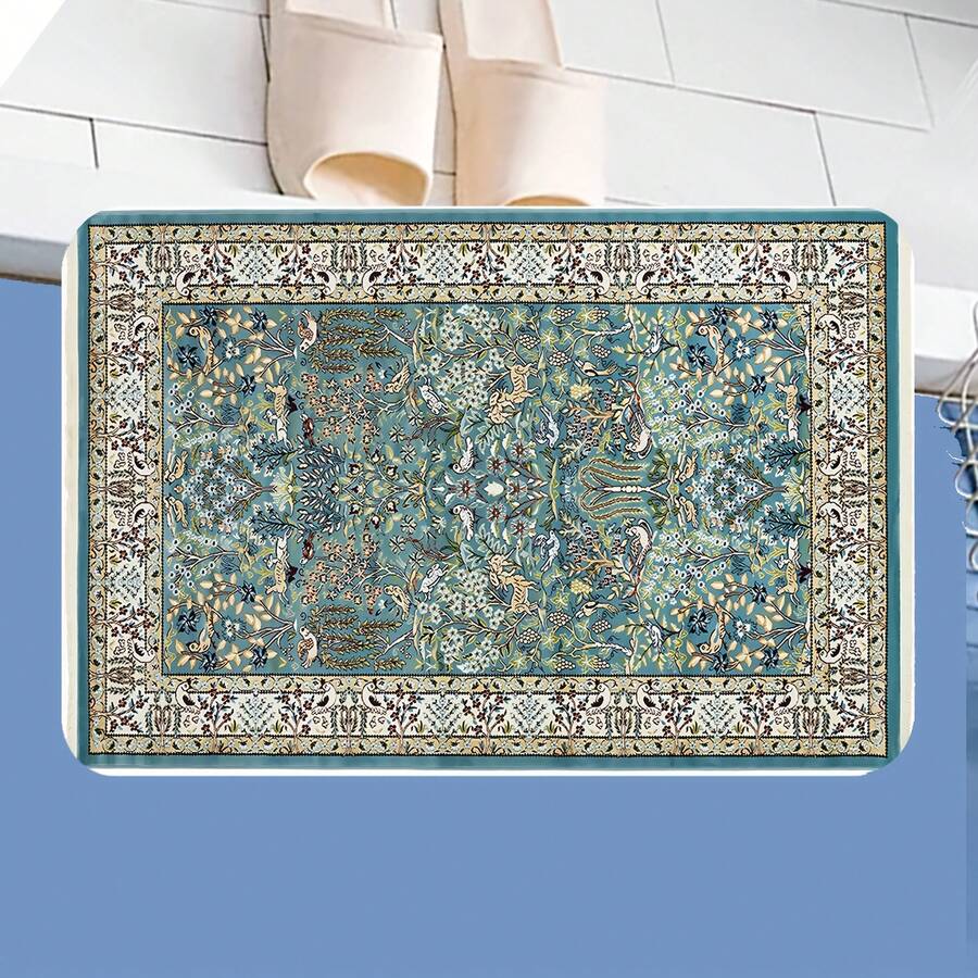 Diatom Mud Floor Mat, Made Of High-Quality Diatom Mud And Tech Fabric, With An Ultra-Soft Surface That Can Absorb Water To The Maximum Extent. Print 1.9.6 - Black - View 1