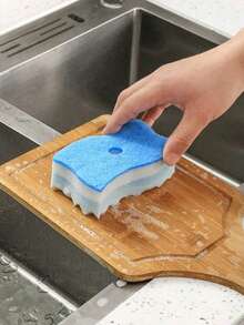 4块双面清洁海绵，适用于厨房、浴室、家庭日常清洁 - A - 查看 4