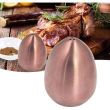 Saleros De Mesa, Pimentero, Salero en Forma de Huevo, Compacto Decora Tu Cocina Fácil de Distinguir A181 Salero para Almacenar Sal, Pimienta(Oro rosa),39837040 - Multicolor - Ver 2