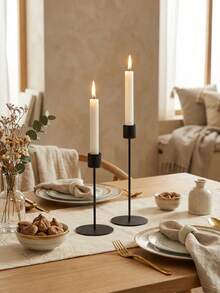 1 pieza Soporte de vela de metal para Ramadán, Accesorios de Ramadán, Eid Al-Fitr, Regalos de Eid Al-Fitr, Decoración de Ramadán, Arreglo de Ramadán, Decoración romántica de la mesa de comedor, Material duradero, Adecuado para cena a la luz de las velas/decoración del hogar, Adecuado para todos los usuarios, Estrella, Luna, Linterna - Multicolor - Ver 7