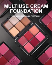 12-Color Concealer, Blush Concealer Dual-Use New Inner Material Upgrade, One-Touch Color, Waterproof And Long-Lasting, Also A Perfect Gift For Valentine's Day - Nhiều màu #3 - Xem 5