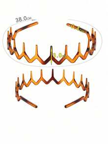 2pcs Ladies' Simple Basic Hair Hoop With Big Wavy Shape, Makeup Headband, Plastic Hair Hoop With Elegant Style, Hair Accessory Halloween,Hair Accessaries,Accessories,Hair Accessories For Women,Accesorios,Accessories Women, Hair Accessory, Hair Accessories Women, Hair Accessorie, Hair Tools, Beauty Accessories, Curly Hair Accessories  Plain    ABS    None      Plain    ABS    None  Bow  ABS    None - 棕色 - 查看 4