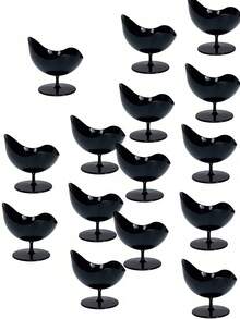 塑料冰淇淋杯、酸奶慕斯杯、黑布丁杯、黑色创意甜点杯、塑料冰淇淋杯