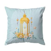 1pc Ramadan Decoration Single-Sided Printed Throw Pillow Cover - Multicolor - View 10