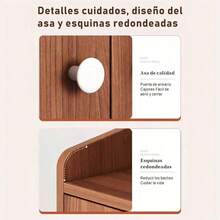 Zapatero Económico Retro 118.4x29.8x90cm Marrón - Multicolor - Ver 8