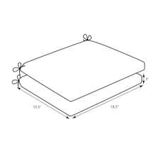 CYPNPillow Perfect Outdoor Cojin de asiento redondo de arrecife para interiores juego de 2 color azul 18.5 x 15.5 x 3Fashion - Cojines de asiento de esquina redondos, 18.5 x 15.5 pulgadas - Ver 3