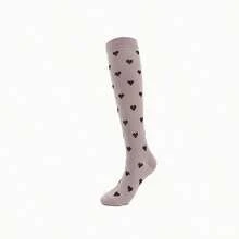 6 Pairs Of Combination Polka Dot Love Sports Pressure Socks, Fitness Running Yoga Compression Socks, Hiking Cycling Long Socks, Calf Socks, Family Gifts - 彩色 - 查看 3