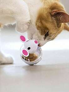 Slow Feeder Rocking Mouse Shaped Pet Toy, Cat Toy - Multicolor - View 7