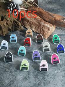 1pc/5pcs/10pcs New Finger Ring Counter Electronic Digital Hand Tally Counter, Manual Counting Ring With Display Screen, Battery Operated Clicker Counter Tool - Multicolor - View 13