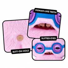 Spin Master 老顽固9英寸毛绒娃娃，滑稽丑陋的怪物毛绒玩具，长着类似人类的牙齿，收藏娃娃，送给孩子、青少年、成人和怪异娃娃爱好者的礼物 - 斯奎奇 - 查看 5