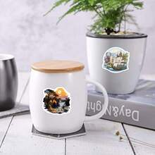 61pcs Travel Vinyl Stickers, Beautiful And Practical, Suitable For Scrapbooks, Diaries, Bumpers, Skateboards, Water Bottles, Helmets, Water Cups, Car Stickers, Etc. - Multicolor - View 8