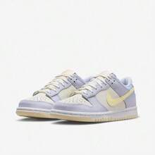 Nike 大童 Dunk LOW 休闲运动鞋、复古篮球鞋、滑板鞋 - 白紫色 - 查看 10