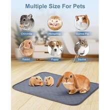 1 Tấm lót vệ sinh cho chuột hamster, có thể giặt, dùng cho thú cưng, lót chuồng chuột lang, tấm lót vệ sinh cho chuột lang nhỏ. - Một cỡ - Xem 4