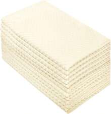 COTTON CRAFT Amazing Kitchen Towels - Set Of 8 Terry Towels - 100% Cotton Euro Café Waffle Weave Dish Towel Set - Soft Absorbent Quick Dry Low Lint Reusable Pantry Bar Cleaning Cloth -16x28- Chocolate - Ivory - 查看 11