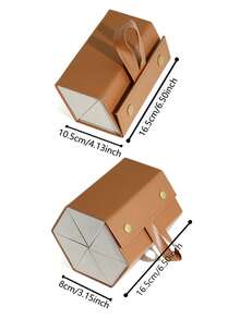 1pc 2/3/4/5/6 Grid Foldable Sunglasses Storage Organizer Rack, Eyeglasses Display Stand, Travel Carrying Case, Essential For Back To School - Brown - View 11