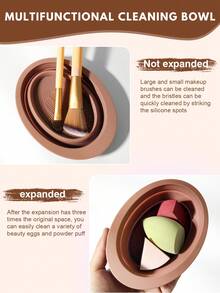 50pcs Combination Makeup Tool Set, Eye Shadow Brush And Eyebrow Brush & Basic Brush And Powder Makeup Brush & Blush Brush And Concealer Brush And Highlighter Brush Ultra Soft Advanced Synthetic Hair For Daily Facial Makeup - Multicolor - View 11