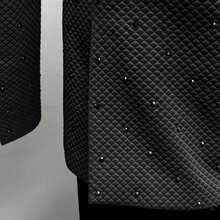 Luxury Beading Men's Wedding Suit Two-Piece Suit,, Designer Formal Suit, Shawl Lapel Single Breasted Suitable For Weddings, Parties, Any Formal Occasions,Gift For Boyfriend Husband - màu đen - Xem 2