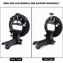 Soporte de mano en forma de S para linterna superior de cámara con montura Bowens, color negro - Negro - Ver 11