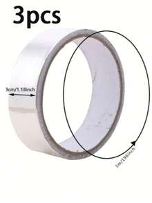 1pc 5m Waterproof Anti Tape, Aluminum Foil Sealing Tape For Sink, Countertop, Toilet, Bathroom, KitchenSuper Sticky Waterproof Tape - For Indoor & Outdoor Use, No Residue. Aluminum Foil Tape, Sealing Strip, Self-Adhesive, Heavy Duty Waterproof Tape, Adhesive - Super Sticky, Reusable And Versatile Glue - Essential For Home Use - Silver - View 11