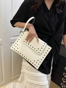 2026 Spring New Fashion Large Capacity Minimalist Style Versatile Women Handbag - White - View 7