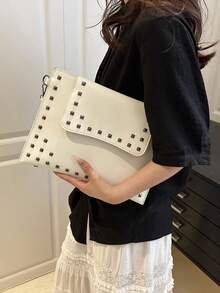 2026 Spring New Fashion Large Capacity Minimalist Style Versatile Women Handbag - White - View 8