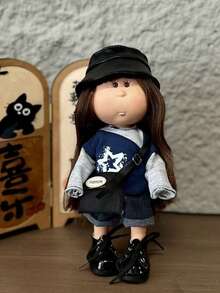 5件套 Mia 西班牙土豆娃娃 24cm 毛绒娃娃 BJD 手工女孩 DIY 华德福替换服装（仅含服装，不含鞋子，不含娃娃） - 彩色 - 查看 5