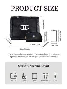 CHANEL 时尚粗花呢软羊毛亮片装饰手提包，针织设计，女士手提包 - 时尚配饰，完美搭配女士休闲时尚装扮