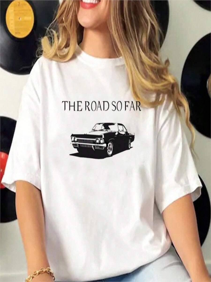COOL SUMMER Supernaturals T Shirt Women Printed Design T-Shirts Female Comic Clothes - trắng - Xem 1