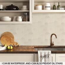 1pc Semi-Circle Textured Fan-Shaped Peel And Stick Wallpaper, Suitable For Boys/Girls Room, Bedroom, Living Room, Furniture Renewal, Home Wall Decor, Removable Waterproof Vinyl PVC Material For Home, Dorm, Rental, Available In Large And Small Sizes - 0044+XHQZ - View 6