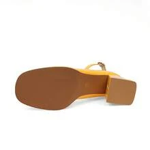 Geeyea Elegant Women's High Heels, Ankle Buckle Design, Multiple Colors To Choose From, Thick Heel Design, Suitable For Dance Parties, Also Suitable For Plus-Size Women, Shiny Leather Shoes, Local Warehouse Women's Products,Shoes For Women,Heels For Women,Local Warehouse Items For Women - 金色 - 查看 2