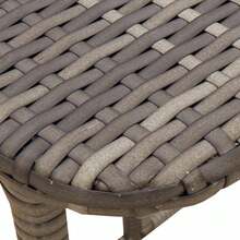 VidaXL Table de jardin pliante gris 90 x 51 x 75 cm polyrotin