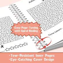 Mindful Maze Activity Book, Relaxing Yet Challenging Puzzles That Encourage Focused Thinking, Helps Build Patience And Persistence, Ideal For Desk Breaks And Travel Downtime - 6 - View 6