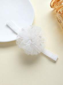 4个婴儿爱心印花花朵发箍，多色可选，轻盈透气，四季皆宜，非常适合拍照和送礼，是情人节的理想之选。 - 彩色 - 查看 5