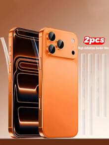 2 pezzi/set Protezione schermo ultra sottile ad alta definizione per sensazione di nudità compatibile con iPhone 17/17 Air/17 Pro/17 Pro Max, cornice trasparente, anti-graffio, anti-scivolo, anti-polvere, protezione schermo completa, essenziale per uso quotidiano, in ufficio e a casa. Accessori per telefono a prova d'acqua, antiurto, anti-caduta e resistente ai graffi. - Trasparente - Visualizzare 11