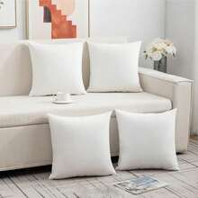 1PC/2PCS/4pcs/Set Sleek Marble Pattern Plush Pillow Cover - 18x18 Inches (Multiple Sizes Offered), Zippered Closure, Farmhouse Square Sham, Chic Decor Accent For Home/Living Room/Bedroom/Car/Hotel/Patio (Pillow Inserts Not Included) - 彩色 - 查看 6