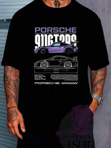 Streetwear T-Shirt Cars Skyline GT3RS Automobiles Vehicles Racing Drift Street Fashion Urban Culture Skaters Unisex Men's Women's 100% Cotton Top Premium Streetwear New Release Immediate Shipping Various Colors!! - 72579-911 GT3 RS - 查看 1
