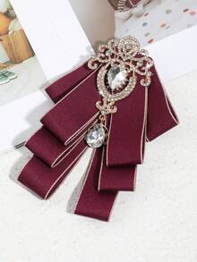 一套高端时尚金色蝴蝶结胸针、翻领别针和襟花。配有松紧带，方便佩戴和摘取。适合派对、夜店、婚礼和西装配饰。 - 金色 - 查看 13