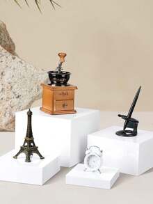 3 piezas de elevadores de autoservicio de buffet de acrílico, con fondo hueco para alimentos, postres, joyas y exhibición de figuras - Elevadores cúbicos anidados blancos para decoración de fiestas - Blanco - Ver 5