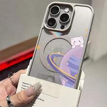 こちらの愛らしいクマをテーマにした惑星の宇宙のスマホケースは、プレミアムなAppleの感じを醸造し出し、裸ののスマホのような体験を提供します。 黄ばみせず、マグネットでとるり払いけられ、1800のLIを持続するっています。 17、16、15、14、13、12、11 Plus、17 Pro、17 Pro Max、17 Air、および17シリーズと互換性があります。 - ピンク - チェックする 4