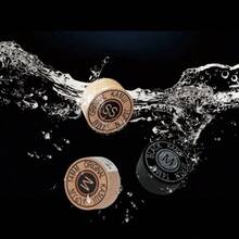 1pc 14mm Professional Billiard/Snooker Cue Tip - High Quality Leather, Durable & Precise, Suitable For Snooker And Pool Cues, With Stitching