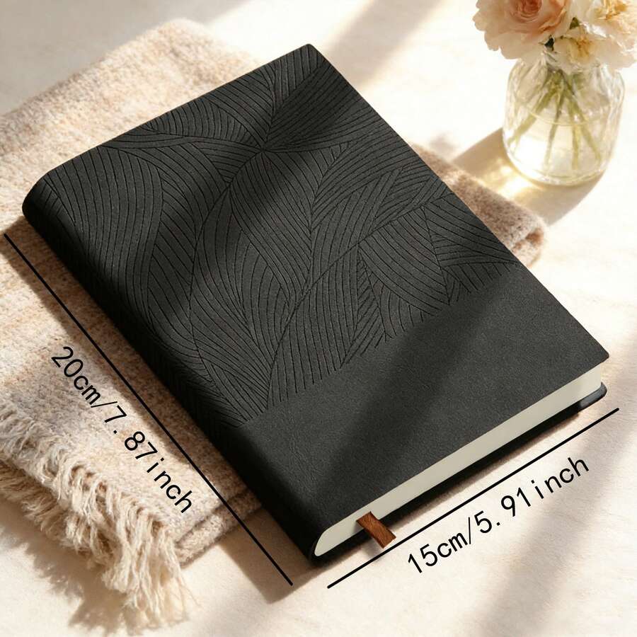 A5 简约商务办公会议笔记本，花卉图案 - A5 - 查看 1