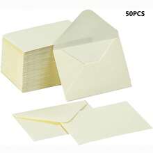 10/50/100pcs Gift Card Envelopes, 4 X 2.75 Inch Mini Envelopes, 120gsm Small Paper Business Gift Card Sleeves, Bulk, Compact Greeting Card Envelope Pockets, Suitable For Invitations - A - View 14