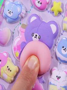 1 pieza Pegatina de estilo aleatorio, adecuada para decoración de teléfonos, scrapbook y diario de niños. Se pueden usar para decorar teléfonos, portátiles, equipaje, tazas, patinetas, cuadernos y guitarras. Excelente para uso diario, regalos de cumpleaños para niños, útiles escolares, accesorios de viaje y decoración de habitaciones de adolescentes. - Multicolor - Ver 5